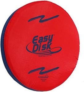 Funsparks Easy Disk Red Small - Soft Catch Flying Disc - Indoors or Outdoors for Kids, Beginners or Advanced Ultimate Flying Disc Players - Kids and Adults - Improves Hand Eye Coordination and Focus