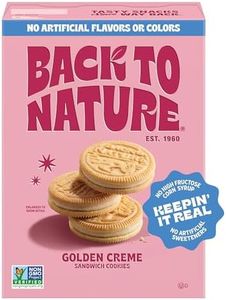 Back to Nature Golden Creme Sandwich Cookies - Dairy Free, Non-GMO, Made with Wheat Flour, Delicious & Quality Snacks, 8.25 Ounce