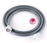 ilauke 2.5m Washing Machine and Dishwasher Hose Extension, Cold Water Inlet Hose with 6m PTFE Tape, 3/4 inch Washing Machine Extension Hose for Laundry or Kitchen Use, Durable and Easy to Install