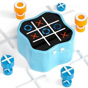 Freecat Tic Tac Toe Game, 3-in-1 Electronic Handheld Games Console for Kids Memory Growth, Portable Puzzle Travel Games,Board Game for Kids and Adults, Christmas and Birthday Gifts for All Ages 3+