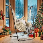 YITAHOME Hammock Chair with Stand Heavy Duty with Hanging Swing Chair 330Lbs Indoor Outdoor Swing Stand for Living Room, Balcony, Garden, Indoor, Outdoor