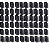 Wire Shelf Clips - 60 Pairs Black Wire Shelving Shelf Lock Clips for 1" Diameter Post Shelvings