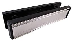 Haven Heritage ® 12" 300mm Letterbox with Letterbox draft excluder Internal designed for Wooden doors. (CHROME)