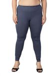 Plus Size Churidar Leggings for Women Grey