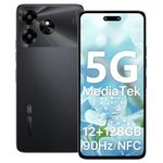 5G Unlocked Cell Phones Canada, UMIDIGI G6 5G Android 13 Phone Unlocked, 12(6+6)+128GB, 50MP+8MP Camera, MediaTek Dimensity 6100+ Smartphone, 5000mAh Battery, 6.57'' HD+, 5G Dual Sim, NFC/Face ID