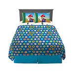 Franco Kids Bedding Super Soft Microfiber Sheet Set, 4 Piece Full Size, Nintendo Mario World