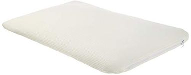 Amazon Brand - Solimo Ultra-Thin Memory Foam Pillow with Pillow Cover, 60 x 40 x 5.5 cm, White, 1 Piece