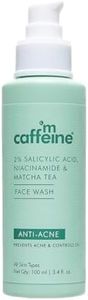 mcaffeine 2% Salicylic Acid Niacinamide & Matcha Tea Face Wash|Anti Acne Cleanser For Pimples|Suitable For Acne Prone & Oily Skin|Fights 99% Bacteria|Sulphate Free Face Wash For Women And Men-100 Ml