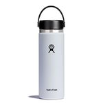 Hydroflask W20BTS110 20 Oz Wide Flex Cap White