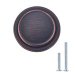 Amazon Basics AB700-OR-10 Cabinet Knob, 1.25" Diameter, Oil Rubbed Bronze