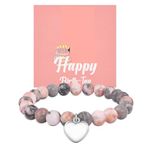 GBTBYS Pink Bracelets Birthday Gifts, Birthday Gift Idea for Girl Women Sister Friend Her Birthday Party Decorations-7 Inch