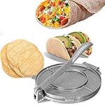 Tortilla Press,16.5cm/6.5 Inch Tortilla Press for Making,Tortilla Press Cast Iron Tortilla Press Makes Fresh Corn Flour Tortillas Pre-Seasoned Tortilla Maker to Make Chapati, Tortilla, Roti