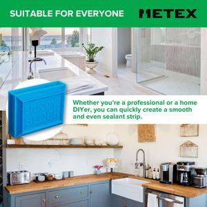 Metex 5-in-1 Silicone Caulking Tool – Remover and Finisher