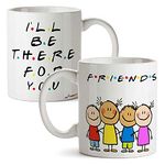 FirseBUY Funny Friends Coffee Mug, I Will Be There for You Quotes Printed 11 Ounce Ceramic White Coffee Mug for Best Friend - 1 Pcs