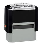 Personalized Stamp (38 x 14mm -3 Lines)- Custom Self Inking Rubber Stamps- Return Custom Address Stamp