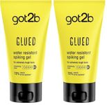 Schwarzkopf got2b Glued Spiking Glue Hair Gel, Water Resistant, Strong Hold for Up to 72 Hours, 150 ml,package may vary (Pack of 2)
