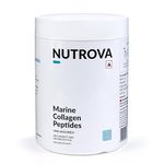 NUTROVA Marine Collagen Peptides | Collagen Supplements for Men & Women | Healthy Skin, Hair, Nails & Bones | Anti-Aging | Unflavoured Easy-Mix Powder | Neutral Smell and Taste | 200 g