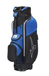 Mizuno Golf LW-C Cart Bag, Black-Blue, 7-Way Top
