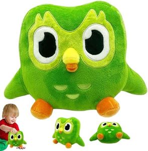 LUFEIS Green Owl Plush, Green Owl Plush Toy, 20 cm Owl Soft Toy, Owl Plush Toy, Duo Plush Toy, Cartoon Owl Throw Pillow Plush, Stuffed Owl Toy, Soft Owl Stuffed Animal, Soft Birthday Gifts Children