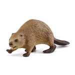 Schleich Wild Life, North American Woodland Wild Animal Toys for Kids, Beaver Toy Figurine