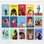 GOOD HOPE Set of 16 Shahrukh Khan Movies Fan Art Poster (9x12 inch) For Room office Bedroom Living wall Decoration Sticker Boys Girls Hostel