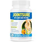 JOINTSURE Joint Support Supplements for Dogs – 120 Tabs, Aids Stiff Joints, Supports Joint Structure & Maintains Mobility in Adult/Senior Dogs | Advanced Formula Helps Arthritis Relief