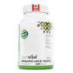 Plantvital Organic Milk Thistle Extract Capsules. 3 Month Supply Vegan. 80% Silymarin Flavonoids. Can protect, support liver function & digestive disturbances. Non-GMO