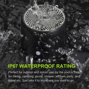 EWA A106 Pro Mini Bluetooth Speaker, IP67 Waterproof, Portable, Black