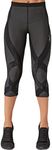 CW-X Women's Endurance Generator Insulator Joint and Muscle Support 3/4 Compression Tight, Black, Large