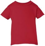 Clementine Baby Infant Unisex Cotton Tee Boy & Girl Short Sleeve T-Shirt, 6M-2Yr, Red, 6MOS