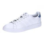 adidas Men's Advantage Premium Leather Shoes, FTWR White/FTWR White/Crew Blue, 11 UK