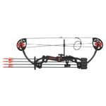 Compound Bow and Arrow Set, 75cm Archery Bow Kit with Arrows Youth Compound for use by Youth and Children (Black)