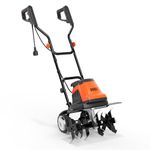 AIVOLT 1800W Electric Tiller, 48cm Working Width 22cm Depth Rotavator/Garden Cultivator, 10m Cable, Foldable Handle & 4-Position Adjustable Wheels for Soil Preparation, Weeding & Compost Mixing