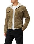 Wrangler Men's 124 Mj Sherpa Jacket, teak, XXL UK