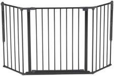 BabyDan Flex M, 90-146 cm, Stair Gate/Room Divider, Black, Made in Denmark - Baby Gate/Safety Gate (Pet Gate/Dog gate/Dog playpen)