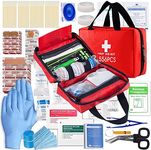 YESDEX First Aid Kit, 556PCS Emergency Survival Hiking Kit, Family First Aid Camping Bag, Travel Waterproof Medical Survival Pouch for Workplace, Outdoor, Home, Garage,Registered Emergency Bag