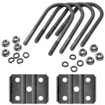 SPARKWHIZ Trailer U Bolt Kit for 3,500 lbs. 2 3/8" Round Trailer Axle 6 1/4" Long 1/2" Diameter, 3" Thread Pitch, for 1 3/4" Spring