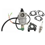 HURI Carburetor with Gasket Spark Plug for Titan TG6500 TG7500M TG8000 TG8500 Gasoline Generator