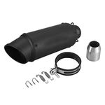 Motorcycle Exhaust Muffler, 3 Colors Motorcycle Oblique Universal 51mm Slip on Exhaust Muffler Rear Pipe Tailpipe(Black)