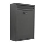 Safes UK Keyless Post Box – Large Steel Mailbox with Secure Combination Lock | Weather-Resistant | Spacious Interior for A4 Envelopes and Small Packages | 42cm Height, 5.5 kg Weight