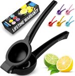 Zulay Premium Quality Metal Lemon Squeezer, Citrus Juicer, Manual Press for Extracting the Most Juice Possible