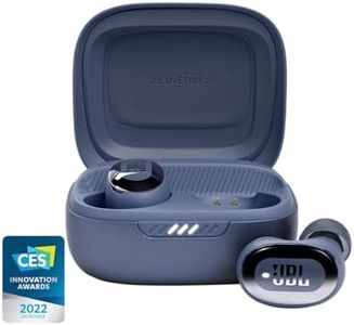 JBL Live Free 2 - True Wireless Noise Cancelling Earbuds, Up to 35hrs of Playtime, 6 mics for Perfect Calls with Zero Noise, IPX5 Waterproof, Oval Tubes for Better Comfort, Isolation, & bass (Blue)