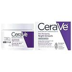 CeraVe Night Cream for Face, Skin Renewing Moisturizer for Men & Women With Hyaluronic Acid, Niacinamide, Bio Peptides & Ceramides. Fragrance Free, Non-comedogenic, Suitable for Sensitive Skin