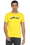 Allen Solly Men's Regular Fit T-Shirt (ALKCVSGFN12735_Yellow Ochre_2 Extra Large)