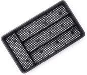 Dial Industries Small Mesh Cutlery Organizer Tray, Black