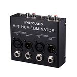 PENCHEN Compact Hum Eliminator Box 4 Channel Passive Buzz Destroyer Noise Canceller, Black