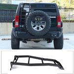 Tailgate Ladder Compatible with Hummer H3 2005-2009 Tailgate Step Ladder Kit Rear Door Ladder Tail Door Ladder Climbing Roof Rack Ladder Mount Bracket Aluminum Alloy (H3_Tailgate)