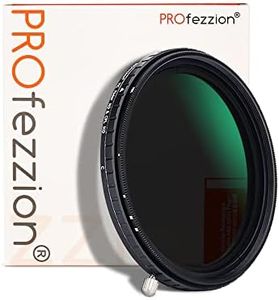 PROfezzion 49mm Filtro ND CPL Variable 2 en 1 ND2-ND32 5 Filtro VND de Parada Dura con Filtro Polarizador Circular para Canon Nikon Sony Sigma Fujifilm Lente de Cámara Fotografía de Paisaje