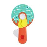 PARTEET Manual Hand Press Doughnut Fan for Kids, Small Pocket Fan for Outdoor,Safe Mini Manual Fan, Portable Summer Fan, Fan Toy For Kids(Assorted)