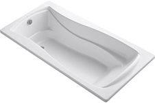 Kohler K-1259-0 6 ft. Drop-In Acrylic Soaking Bath Tub w/Reversible Drain White